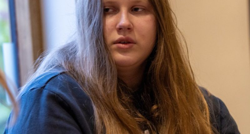 Julie Wendelt at the 17th anniversary vigil for Madeleine McCann.