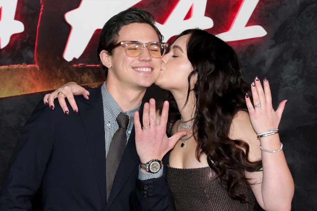 'Cobra Kai' romance! Tanner Buchanan and Mary Mouser confirm engagement with shocking red carpet reveal