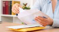 Stock photo person with mail