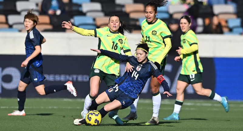 'Unacceptable' Matildas sink to historic new low in record thrashing by Japan in SheBelieves Cup opener