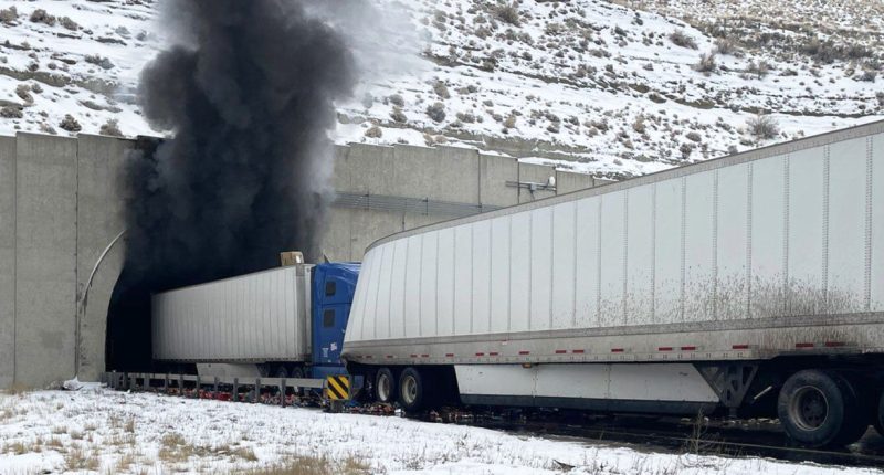 2 dead in Wyoming highway tunnel pileup that closed major east-west interstate