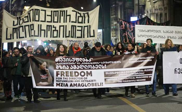 A Russia-like crackdown has jailed dozens in Georgia, with human rights groups sounding the alarm