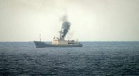 A Russian spy ship caught fire off Syria's coast, officials say. Here's audio of its broadcasts