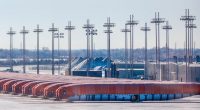 FILE - In this undated photo Boeing 737 Max fuselages sit on a tarmac outside of the Spirit AeroSystems
