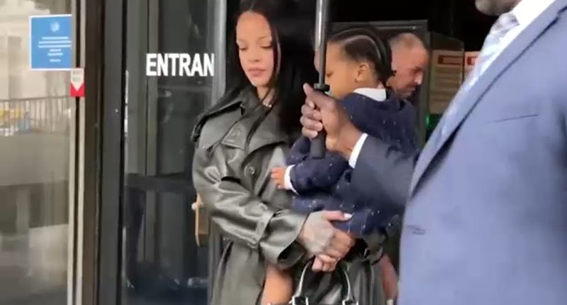A$AP Rocky felony assault trial begins closing arguments, Rihanna comes to court with their toddler sons