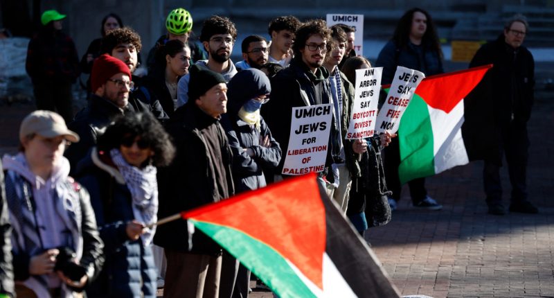 ACLU sues University of Michigan over campus bans for pro-Palestinian protesters