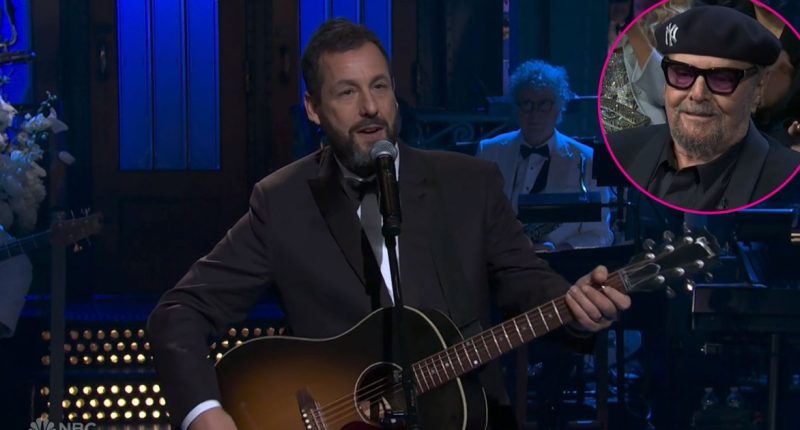 Adam Sandler Proclaims Jack Nicholson ‘Made It Out' to 'SNL 50'