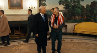 American teacher Marc Fogel greeted by President Donald Trump at the White House after being freed from Russia