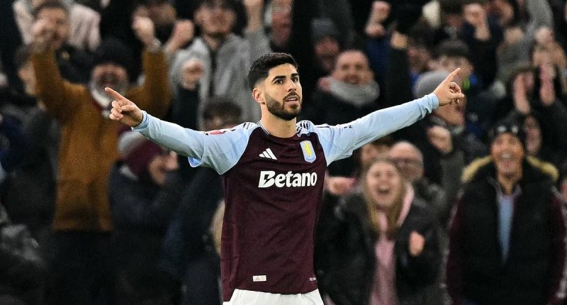 Aston Villa 2-0 Cardiff: Marco Asensio bags another brace as Unai Emery's men reach the FA Cup quarter-finals
