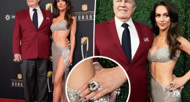 Bill Belichick, 72, and girlfriend Jordon Hudson, 24, attend NFL Honors after sparking engagement rumors