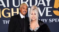 Cher and AE Edwards Enjoy Loved-Up ‘SNL 50’ Red Carpet Appearance
