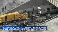 Chicago train crash: NTSB report on 2023 CTA Yellow Line crash blames speed limit, braking system, slippery tracks; 38 injured