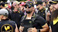 Church vandalized by Proud Boys now controls group's trademark, judge rules
