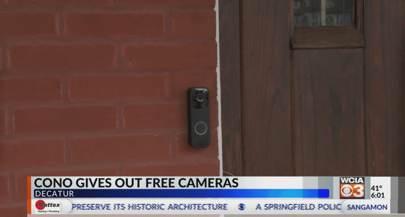 Coalition of Neighborhood Organizations giving out doorbell cameras in Decatur