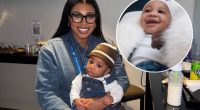 DEIONDRA SANDERS AND JACQUEES SHARE FIRST PHOTOS OF THEIR BABY BOY