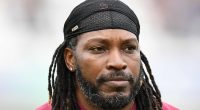 Don't blush baby! Cricket superstar Chris Gayle gets a taste of his own medicine - after infamous 2016 exchange with Aussie presenter Mel McLaughlin during BBL match