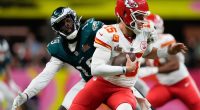 Eagles deny the Chiefs a Super Bowl three-peat with dominant defense in a 40-22 rout