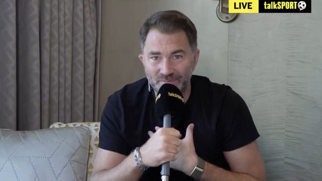 Eddie Hearn reveals Anthony Joshua's retirement plans in passionate interview as Matchroom chief names how many fights the two-time world champion has left and when