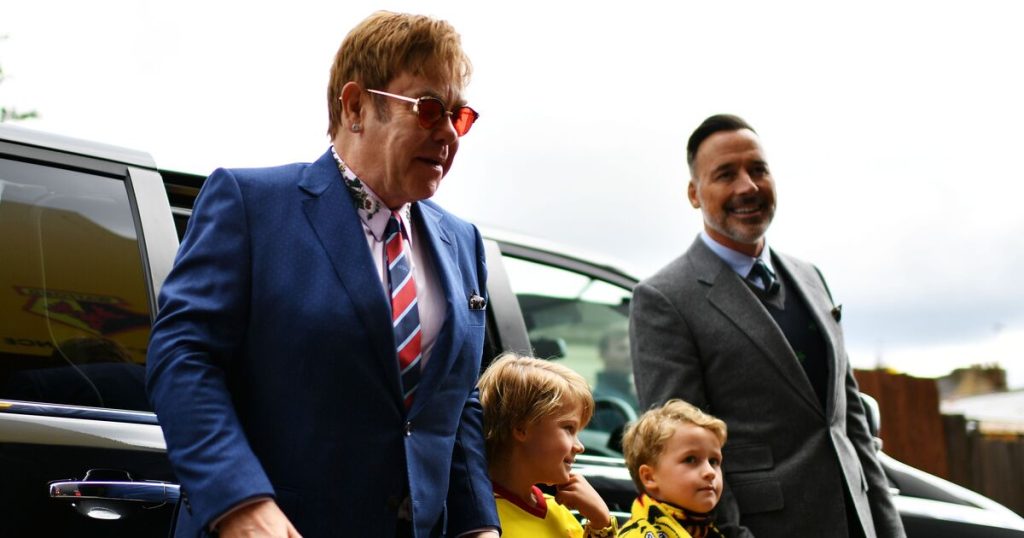 Elton John missing from David Furnish sweet family update after tragic admission