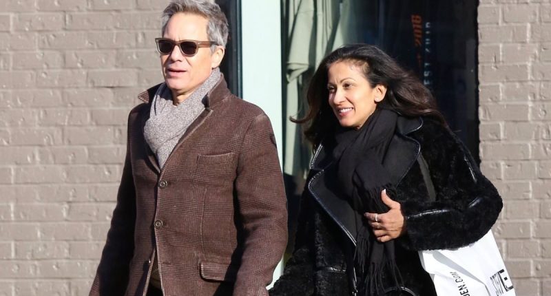 Eric McCormack holds hands with new love after divorcing Janet Holden