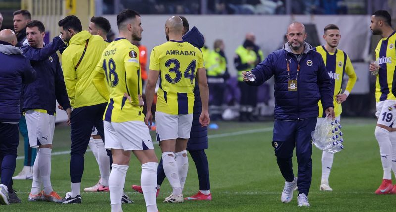 Fenerbahce's Europa League game against Anderlecht is SUSPENDED amid fighting in the stands - as Jose Mourinho's side head back to the dressing room
