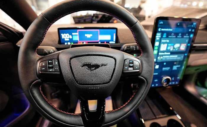 Ford shares slide as automaker forecasts weaker growth, further losses for electric vehicle unit