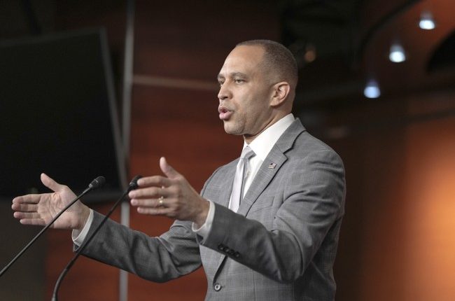 Hakeem Jeffries Announces Democrat 'Rapid Response Task Force' While Calliope Provides Background Music