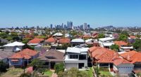 Housing suburbs stock photo