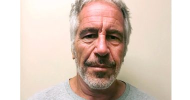 FILE - This photo provided by the New York State Sex Offender Registry shows Jeffrey Epstein, March 28, 2017. On Monday, July 1, 2024, Florida Circuit Judge Luis Delgado released the transcripts of a 2006 grand jury investigation that looked into sex trafficking and rape allegations made against Epstein. (New York State Sex Offender Registry via AP, File)