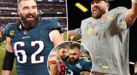 Jason Kelce ‘can’t wear’ Kansas City colors to show support for brother Travis in Chiefs vs. Eagles Super Bowl 2025