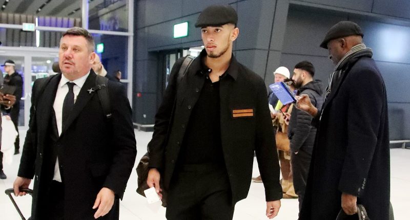 Jude Bellingham goes public with new girlfriend Ashlyn Castro, 27, as he takes her - and his mum - on Real Madrid's plane in late-night escape from Manchester after scoring winner at Man City