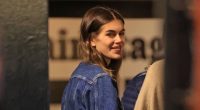 Kaia Gerber rocks double denim between play performances in LA