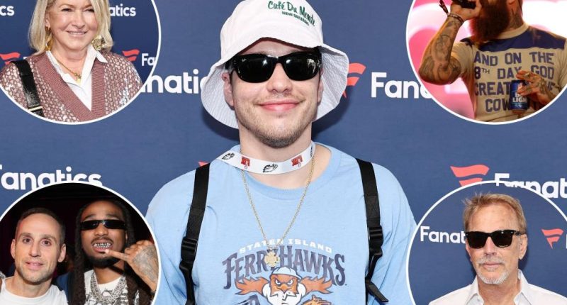 Kevin Costner, Pete Davidson, Martha Stewart and more party at star-studded Fanatics bash to kick off Super Bowl 2025