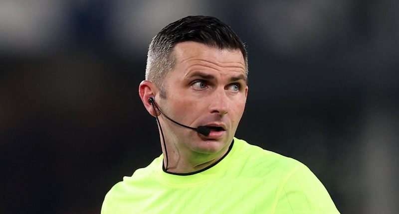 Liverpool star admits he would 'get in trouble' if he speaks on Michael Oliver's controversial decision in final Merseyside derby at Goodison Park