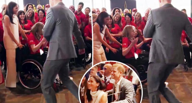 Meghan Markle shares glimpse of Prince Harry showing off his dance moves at Invictus Games