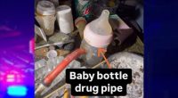 Meth, 'baby bottle drug pipe' found during search warrant