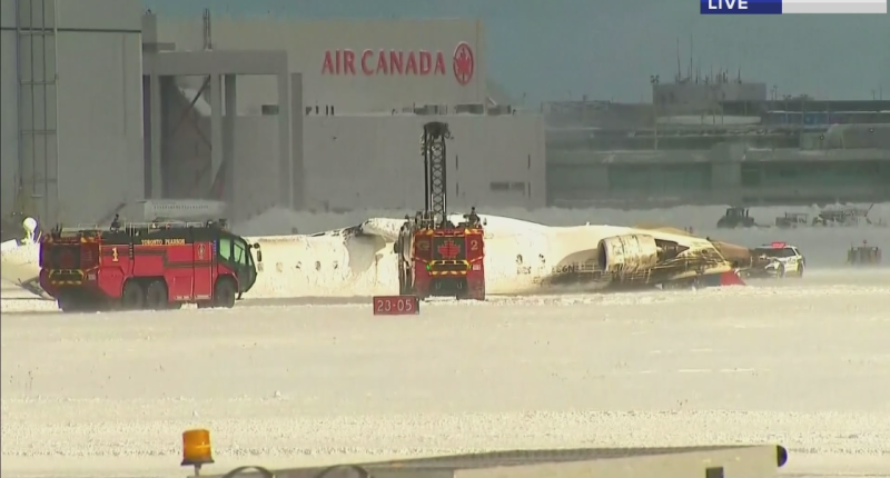 Multiple people hurt after Delta flight crashes, lands upside down at Toronto airport