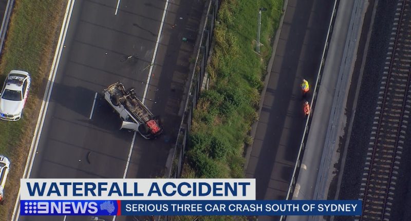 An investigation is under way after three cars crashed in Sydney's south this morning.