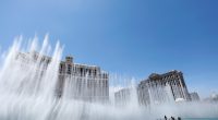 Police arrest man kayaking in Bellagio Fountains during Trump protest