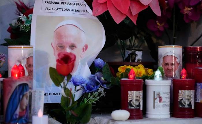 Pope Francis rested during a peaceful night following respiratory crisis and blood transfusion