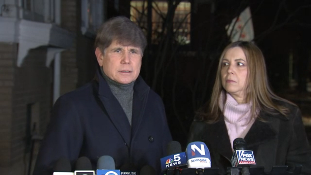 President Donald Trump pardons ex-Illinois Gov. Rod Blagojevich 5 years after commuting his sentence