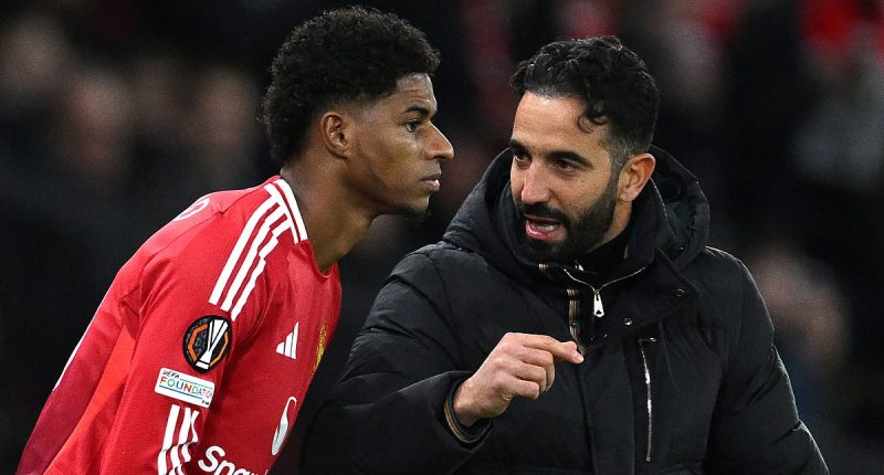 Revealed: Marcus Rashford and Ruben Amorim 'fell out just DAYS after the Man United boss' arrival at the club' - as forward's 'professionalism was questioned' in heated clash