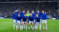 Revealed: Scorer of the first ever goal at Everton's new stadium is a LIVERPOOL fan… as the Wigan youngster taunts Toffees supporters with celebration after netting in U18s test event