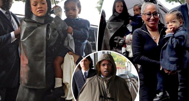 Rihanna brings kids RZA, 2, and Riot, 1, to court for their dad A$AP Rocky’s assault trial