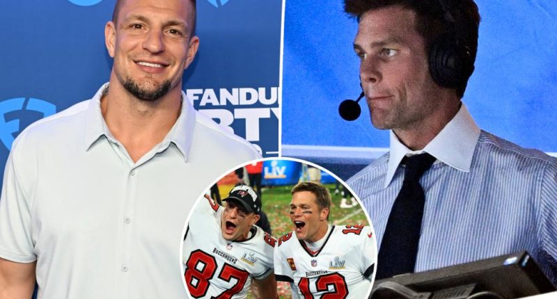 Rob Gronkowski reveals how pal Tom Brady is feeling about calling his first Super Bowl
