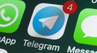 Telegram app stock image