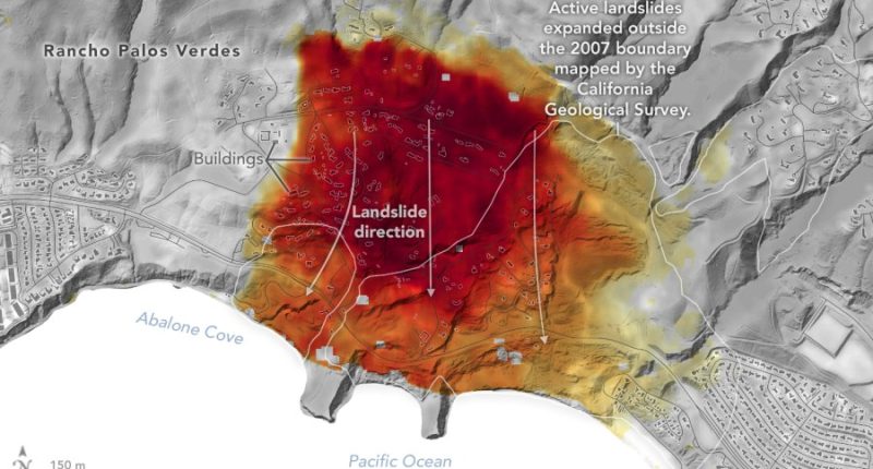 Palos Verdes Peninsula land movement