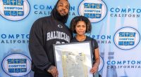 THE GAME GETS SUPPORT FROM HIS DAUGHTER AS HE IS HONORED IN HIS HOMETOWN