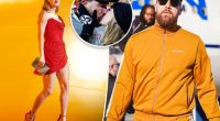 Taylor Swift shows Travis Kelce love as he arrives in New Orleans for Super Bowl, misses Grammys 2025