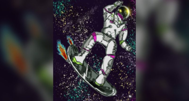 Teacher's art featured in the International Space Station